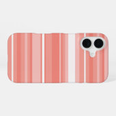 Coque iPhone 16 Rayures de corail (Verso Horizontal)