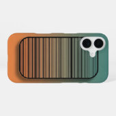 Coque iPhone 16 Rayures de panneau arrondi (Verso Horizontal)