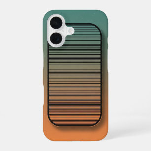 Coque iPhone 16 Rayures de panneau arrondi