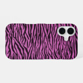 Coque iPhone 16 Rayures de zèbre (Verso Horizontal)