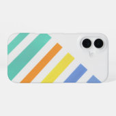 Coque iPhone 16 Rayures d'été  (Verso Horizontal)