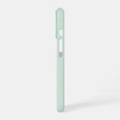 Coque iPhone 16 Rayures d'ombre verte (Côté gauche)
