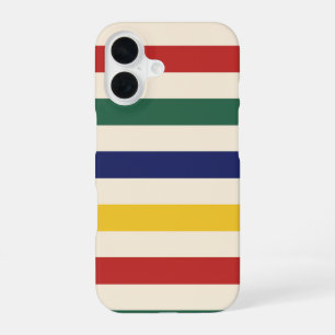 Coque iPhone 16 Rayures horizontales colorées
