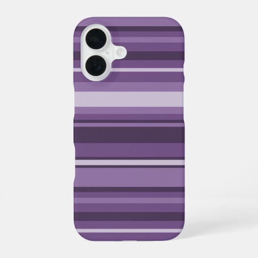 Coque iPhone 16 Rayures lavande (Verso)