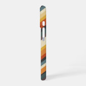 Coque iPhone 16 Rayures Rétro Diagonales (Côté gauche)