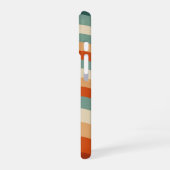 Coque iPhone 16 Rayures Rétro Ondulées Douces (Côté gauche)