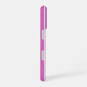 Coque iPhone 16 Rayures roses et fuchsia (Côté droit)