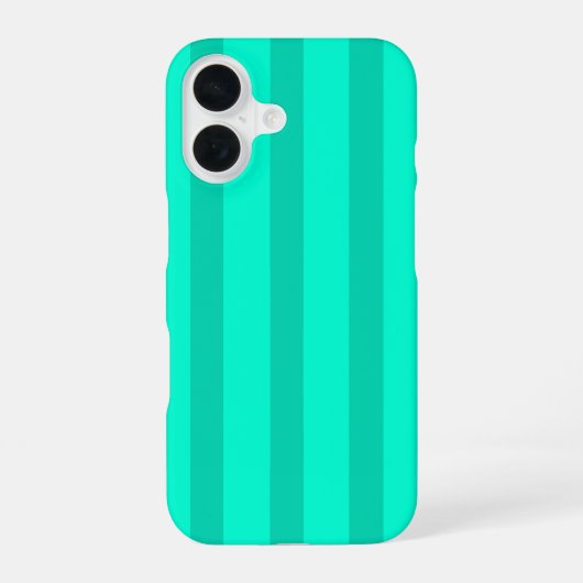 Coque iPhone 16 Rayures vert sauge (Verso)