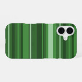 Coque iPhone 16 Rayures vertes (Verso Horizontal)