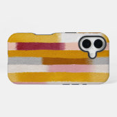 Coque iPhone 16 Rayures verticales aquarelles sans couture (Verso Horizontal)