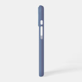 Coque iPhone 16 Rayures verticales bleu-gris (Côté gauche)