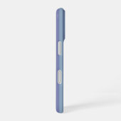 Coque iPhone 16 Rayures verticales bleu-gris (Côté droit)
