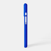 Coque iPhone 16 Rayures verticales bleues (Côté gauche)
