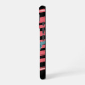 Coque iPhone 16 Rebellious Rock Star: Female Guitarist in Leather (Côté gauche)