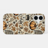 Coque iPhone 16 Récolte d'automne (Verso Horizontal)