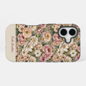 Coque iPhone 16 Recouvert de vieilles roses (Verso Horizontal)