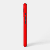 Coque iPhone 16 Red and White Cabana Stripes (Côté gauche)