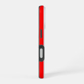 Coque iPhone 16 Red and White Cabana Stripes (Côté droit)