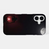 Coque iPhone 16 Red Lantern in the Dark Gothic Case (Verso Horizontal)
