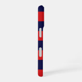Coque iPhone 16 Red & Navy Checkerboard Phone Case (Côté droit)