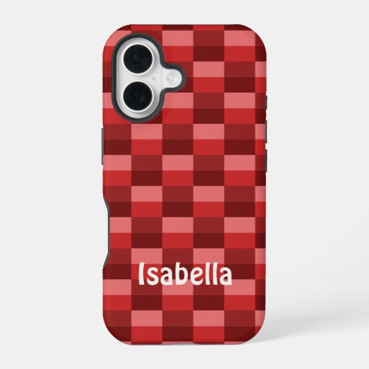 Coque iPhone 16 Red Shades Color (Verso)