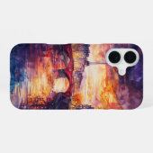 Coque iPhone 16 Reflets du Crépuscule Parisien (Verso Horizontal)