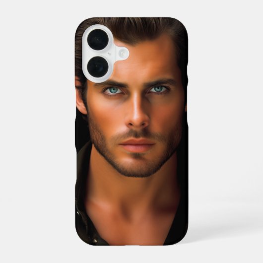 Coque iPhone 16 Regard d'acier (Brent) (Verso)