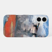 Coque iPhone 16 Regard de Superman (Verso Horizontal)