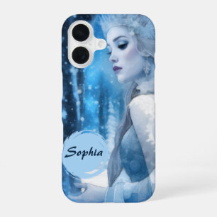 Coque iPhone 16 Reine des neiges de beauté gelée en Wonderland d'h