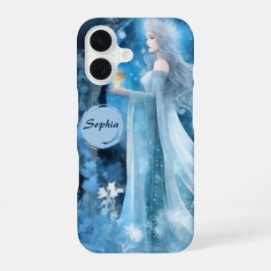 Coque iPhone 16 Reine des Neiges Fantastique – Déesse Mystique de