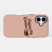 Coque iPhone 16 Reine du café (Verso Horizontal)