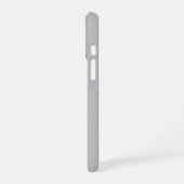 Coque iPhone 16 Remplacement de logo simple | Gris clair (Côté gauche)