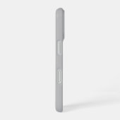 Coque iPhone 16 Remplacement de logo simple | Gris clair (Côté droit)