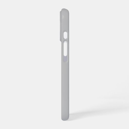 Coque iPhone 16 Remplacement simple du logo | gris clair (Côté gauche)