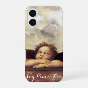 Coque iPhone 16 RENAISSANCE ANGEL ailé Cherub Joy Peace Love
