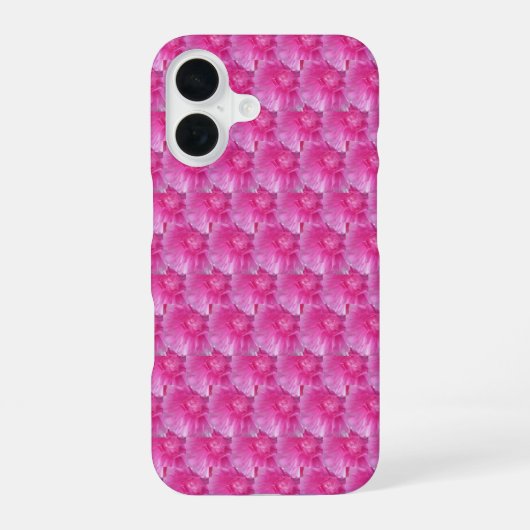 Coque iPhone 16 Renoncule Rose – Conception Florale Moderne (Verso)