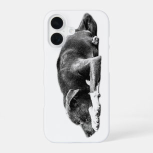 Coque iPhone 16 Repose du boîtier de téléphone fixe Pitbull Mix Ca
