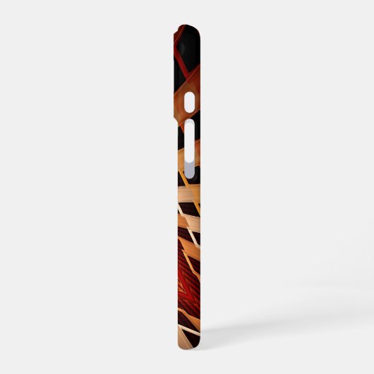 Coque iPhone 16 Réseau d'Imaginaires 3D Conception graphique fract (Côté gauche)