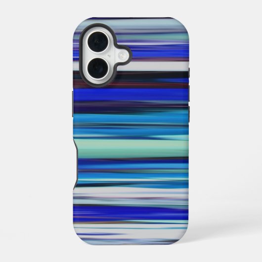 Coque iPhone 16 Résumé #2 : Flou bleu (Verso)