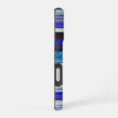 Coque iPhone 16 Résumé #2 : Flou bleu (Côté droit)