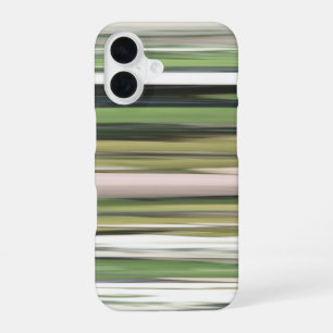 Coque iPhone 16 Résumé #2 : Flou vert olive