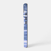 Coque iPhone 16 Résumé #3 : Reflet bleu poudre (Côté gauche)