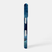 Coque iPhone 16 Résumé Bleu Fluide (Côté droit)