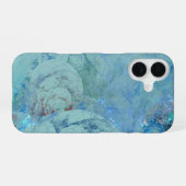 Coque iPhone 16 Résumé Opale Bleue (Verso Horizontal)