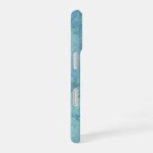 Coque iPhone 16 Résumé Opale Bleue (Côté droit)