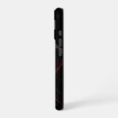 Coque iPhone 16 Résumé Rouge et Noir   (Côté gauche)