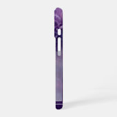 Coque iPhone 16 Résumé Violet, Lignes Blanches (Côté gauche)