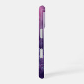 Coque iPhone 16 Résumé Violet, Lignes Blanches (Côté droit)