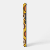 Coque iPhone 16 Retro 70s Groovy Wavy Lines Case (Côté gauche)