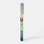 Coque iPhone 16 Retro 70s Lake Reflection Art (Côté droit)